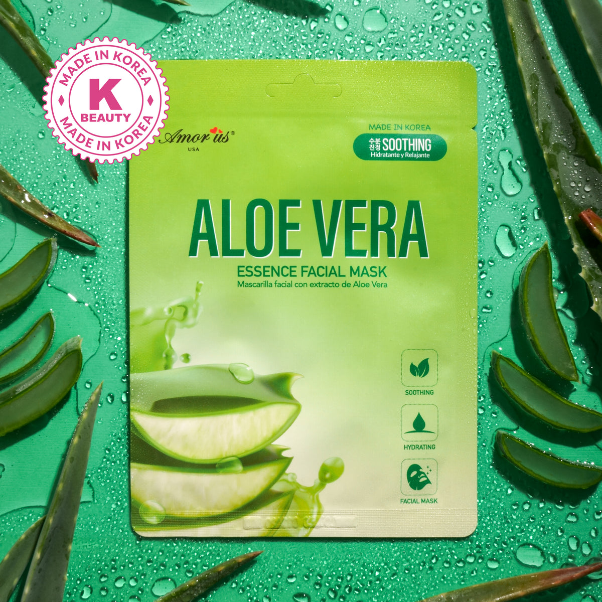 Face Sheet Mask - Aloe Vera | Amorus USA