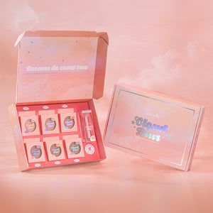 Amorus Cloud Blur PR Box Set All 6 Shades and Brush Creamy Smooth Formula Full Coverage Matte Finish Paraben Free Cruelty Free Made in Korea K-Beauty Amor Us