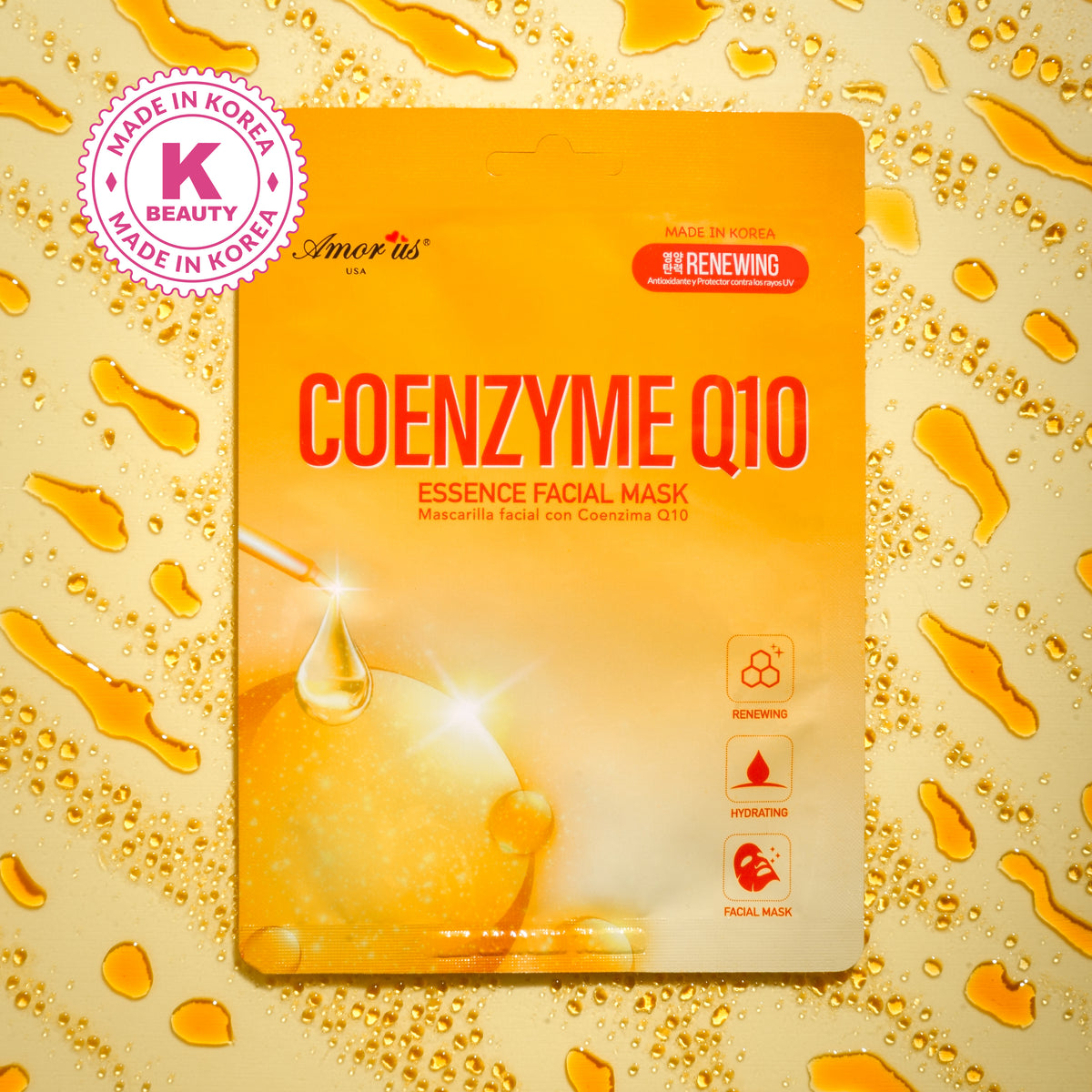 Face Sheet Mask - Coenzyme Q10 | Amorus USA