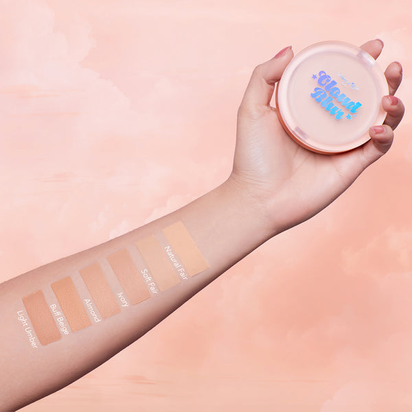 Amorus Cloud Blur Matte Balm Foundation Creamy Smooth Formula Full Coverage Matte Finish Paraben Free Cruelty Free Made in Korea K-Beauty Arm Swatch Amor Us