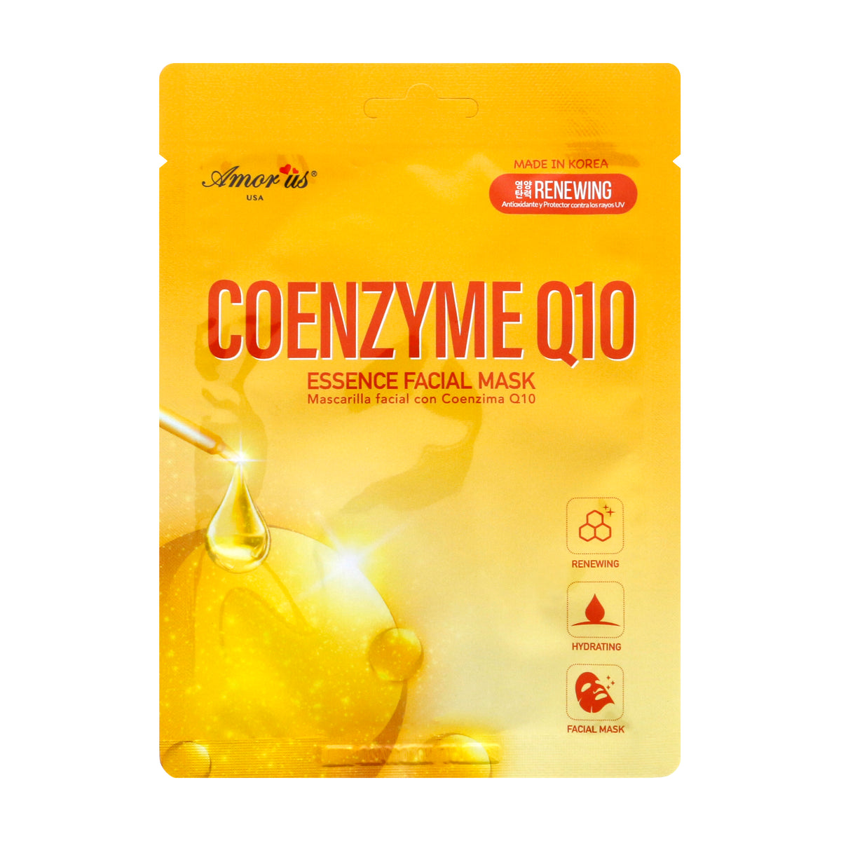 Face Sheet Mask - Coenzyme Q10 | Amorus USA