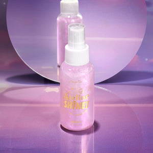 Amorus USA Stellar Shine Body Shimmer Spry 2 Infinity Long-Lasting Soft Sweet Scent Shimmer Finish No Oil Residue Amor Us