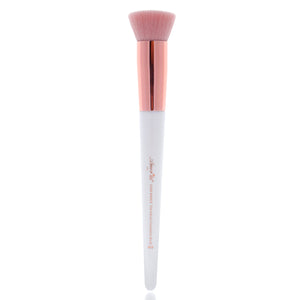 Amorus USA Luxe Basics Flat Kabuki Foundation Brush #202 Amor us flat buffer vegan cruelty free synthetic makeup brush brushes
