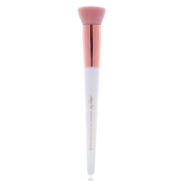 Amorus USA Luxe Basics Flat Kabuki Foundation Brush #202 Amor us flat buffer vegan cruelty free synthetic makeup brush brushes