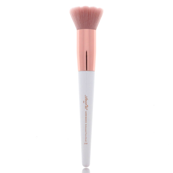 Amorus USA Luxe Basics Embossed Face Brush #210 Amor us large foundation vegan cruelty free synthetic makeup brush