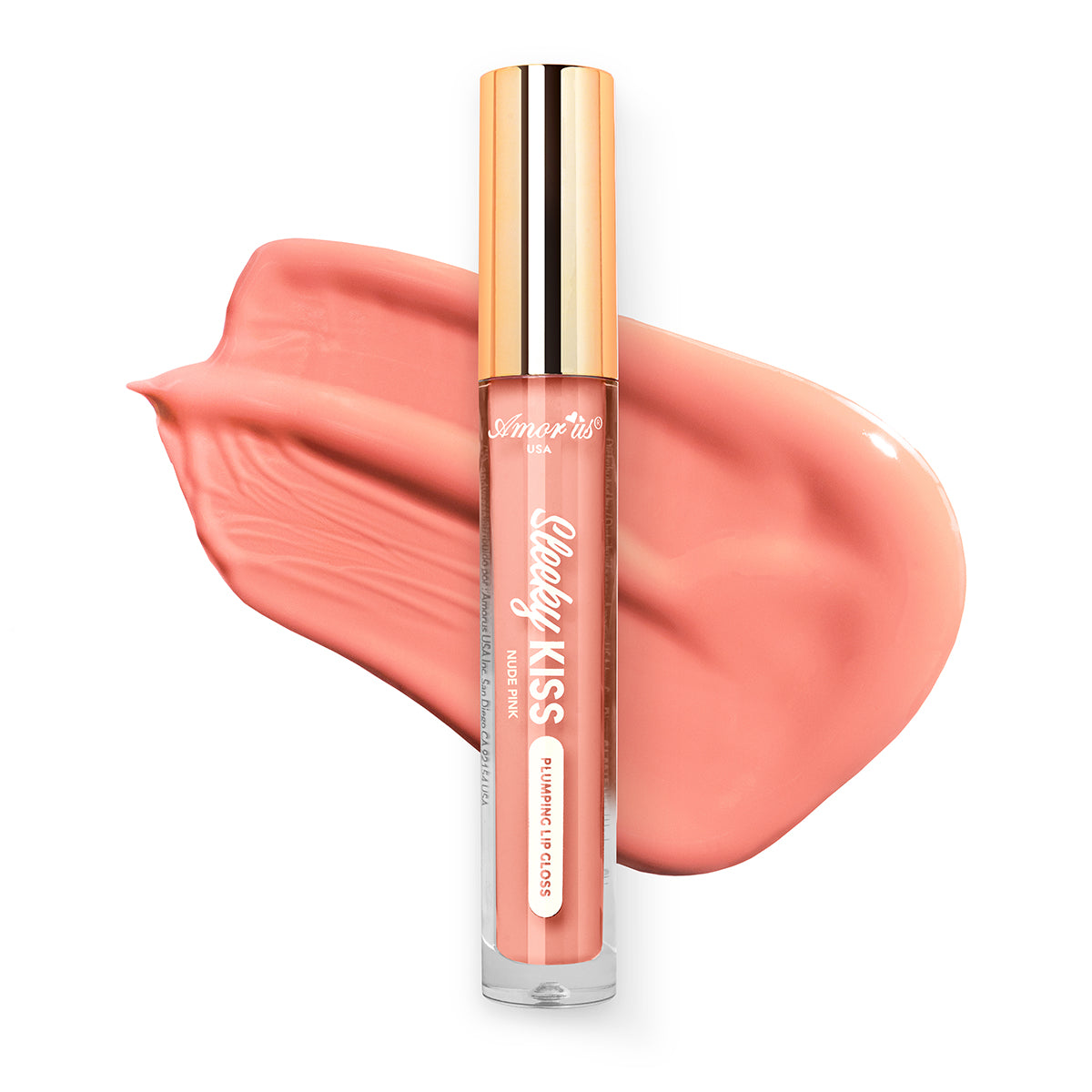 Nude Pink - Sleeky Kiss Plumping Lip Gloss Amorus USA