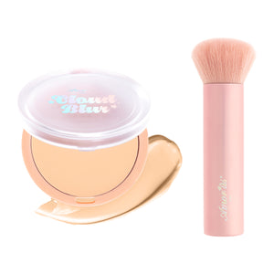 Amorus USA Cloud Blur Matte Balm Foundation & Brush Set #NaturalFair&Brush Creamy Smooth Formula, Full Coverage, Matte Finish, Buildable Texture, Easy-to-Use, Cruelty-Free Paraben-Free K-Beauty Amor Us