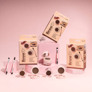 Amorus Brow Kit Eyebrow Powder & Gel 2-in-1 formula High Quality Brush Mirror Included Long Lasting Amor Us 
