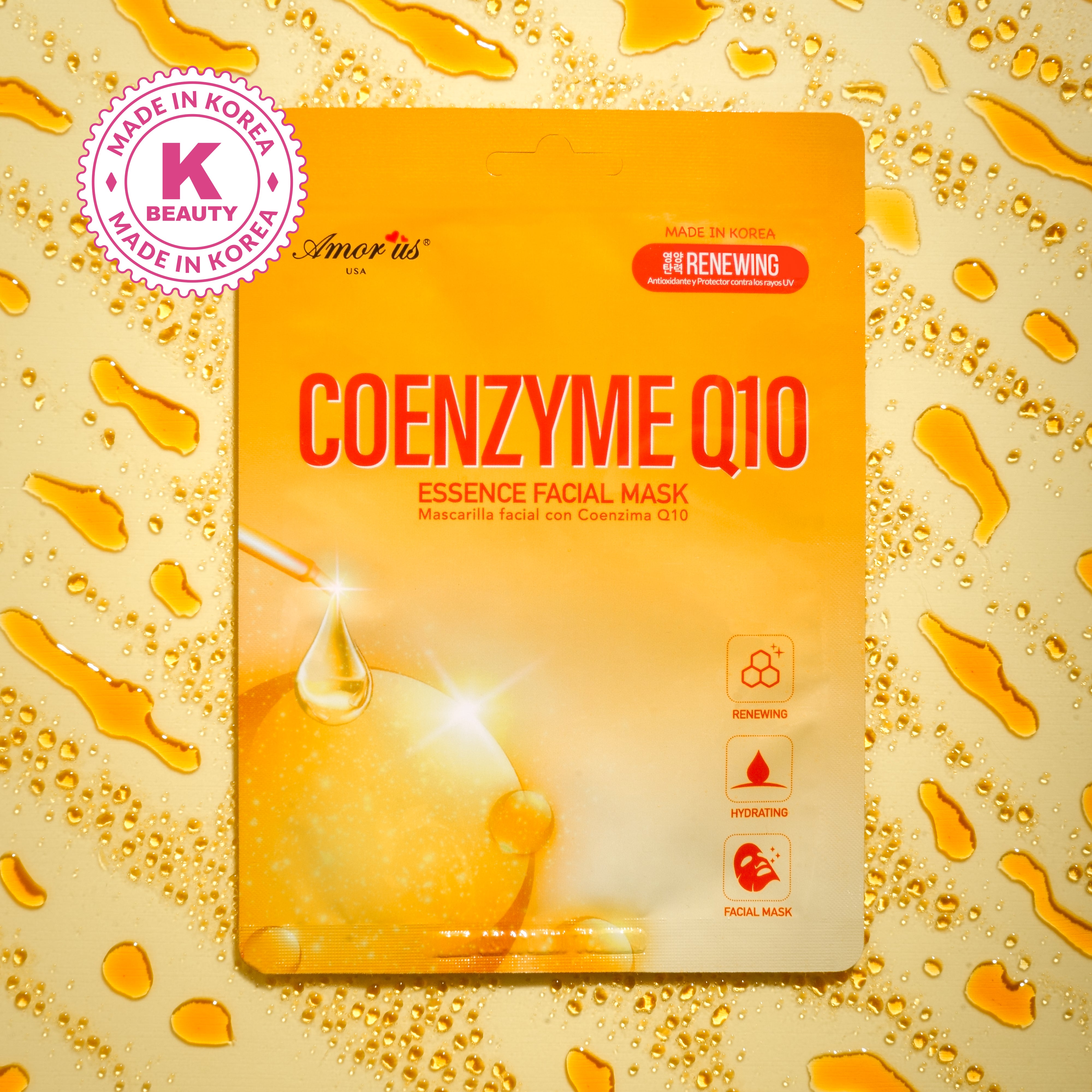 Face Sheet Mask - Coenzyme Q10 | Amorus USA