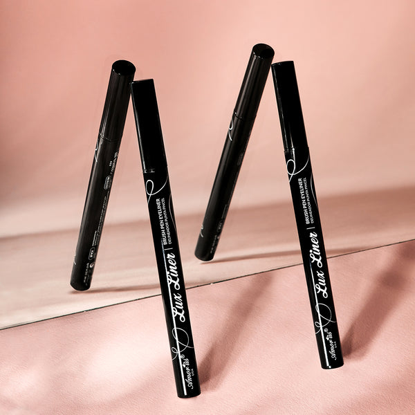 Amorus USA #amorususa Lux Brush Tip Waterproof Eyeliner Cruelty-Free Pareben-Free Waterproof Brush Tip Ultra-Matte Finish Highly-Pigmented Smudge-Resistant Easy to apply Amor Us