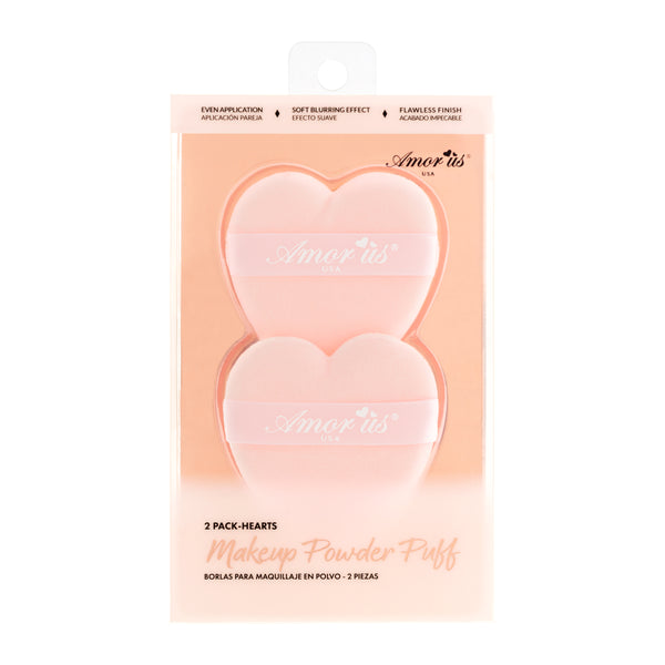 Makeup Powder Puff - Heart (2 Pack)