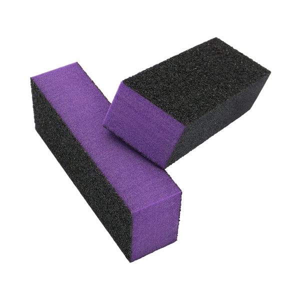 3 Sided Nail Buffer Block - Purple (12pack)