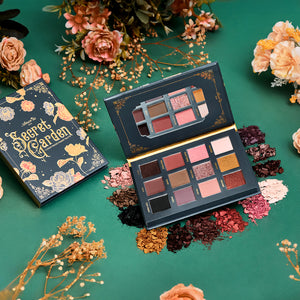 Amorus Secret Garden Pressed Pigment Palette Rich Vivid Matte, Creamy Shimmers, Multidimensional Glitter Foil, High-color Payoff, Silky Smooth, Amor Us