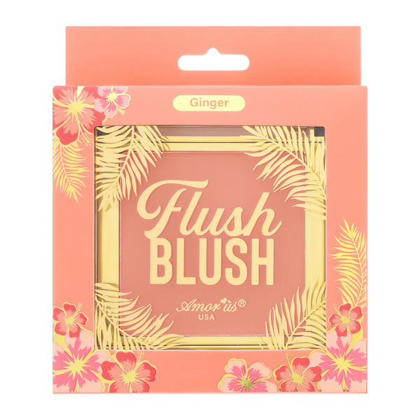 Amorus USA Flush Blush Powder Blush Ginger Silky Soft Buildable Blendable Lightweight Matte Finish Long-Lasting Amor Us Vegan Paraben-Free Cruelty-Free