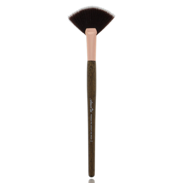 115 Amorus USA Premium Highlighter Fan Face Makeup Brush Amor Us makeup cosmetics brushes vegan cruelty free 