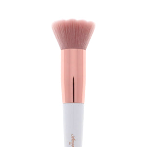Amorus USA Luxe Basics Embossed Face Brush #210 Amor us large foundation vegan cruelty free synthetic makeup brush