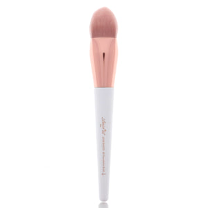 Amorus USA Luxe Basics 4D Foundation Brush #211 Amor us 4d foundation vegan cruelty free synthetic makeup brush