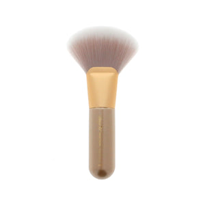 Amorus USA Gold Crush Fluffy Fan Brush #301 Amor us fluffy fan mini brush vegan cruelty free synthetic makeup brush