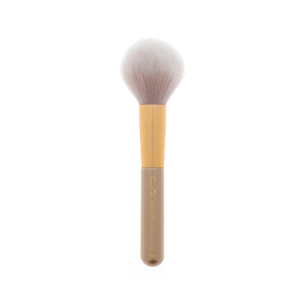 Amorus USA Gold Crush Tapered Powder Brush #303 Amor us tapered powder mini brush vegan cruelty free synthetic makeup brush