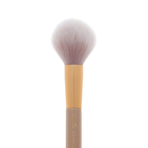 Amorus USA Gold Crush Tapered Powder Brush #303 Amor us tapered powder mini brush vegan cruelty free synthetic makeup brush
