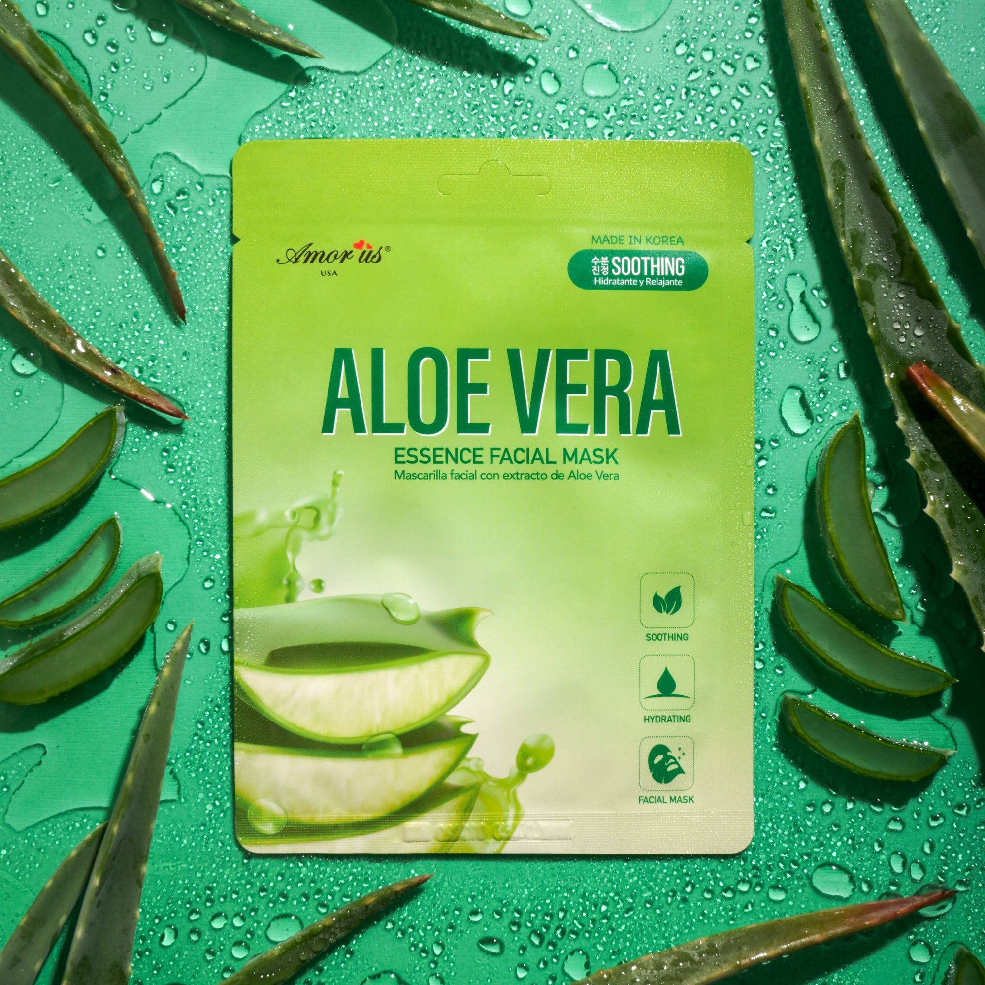 aloe vera plant for face mask Amor Us Aloe Vera Essence Facial Mask