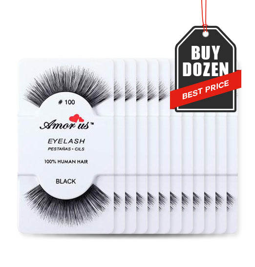 100 - Amorus USA False Eyelashes Fake Lashes Amor Us