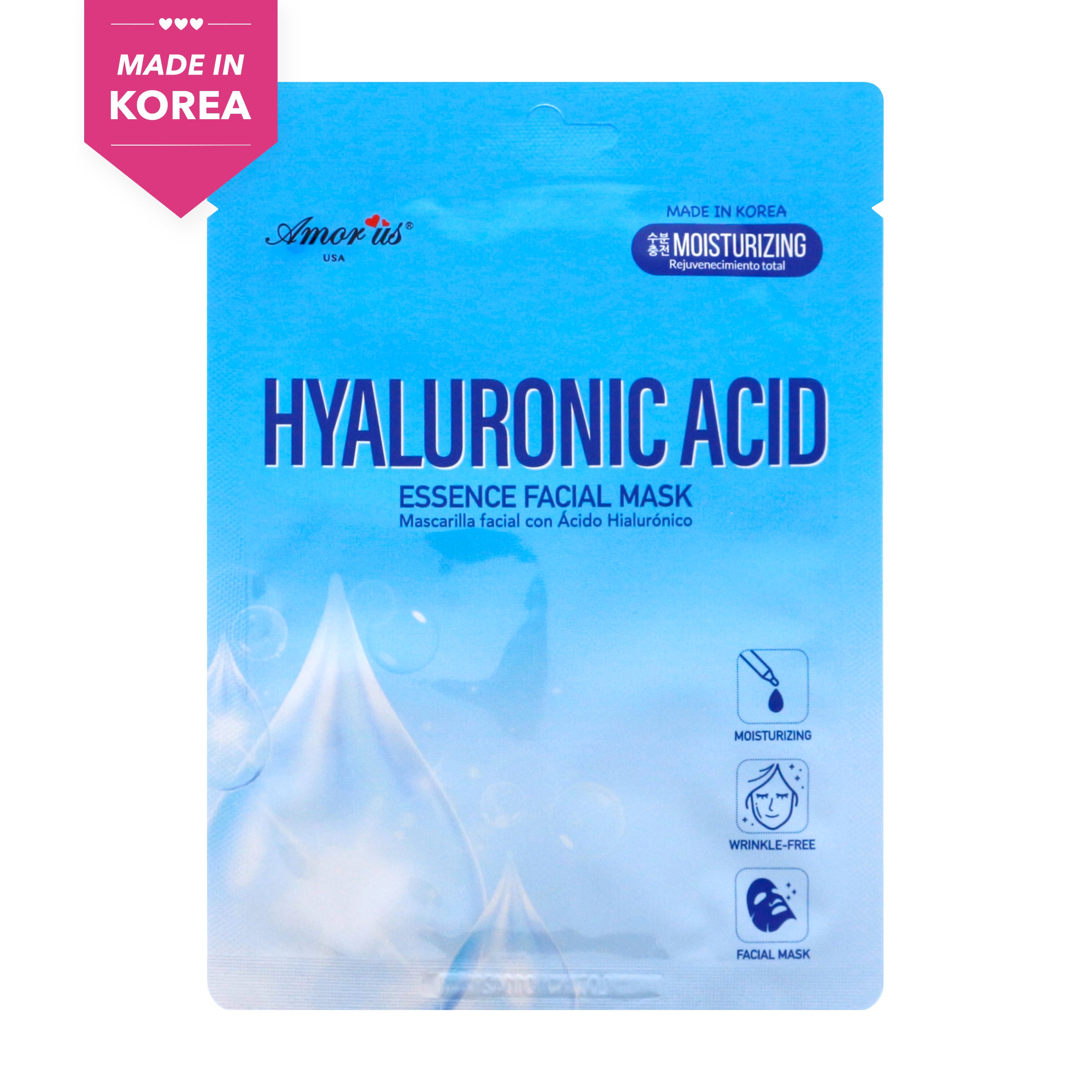 Maestro uklar Ko Face Sheet Mask - Hyaluronic Acid | Amorus USA