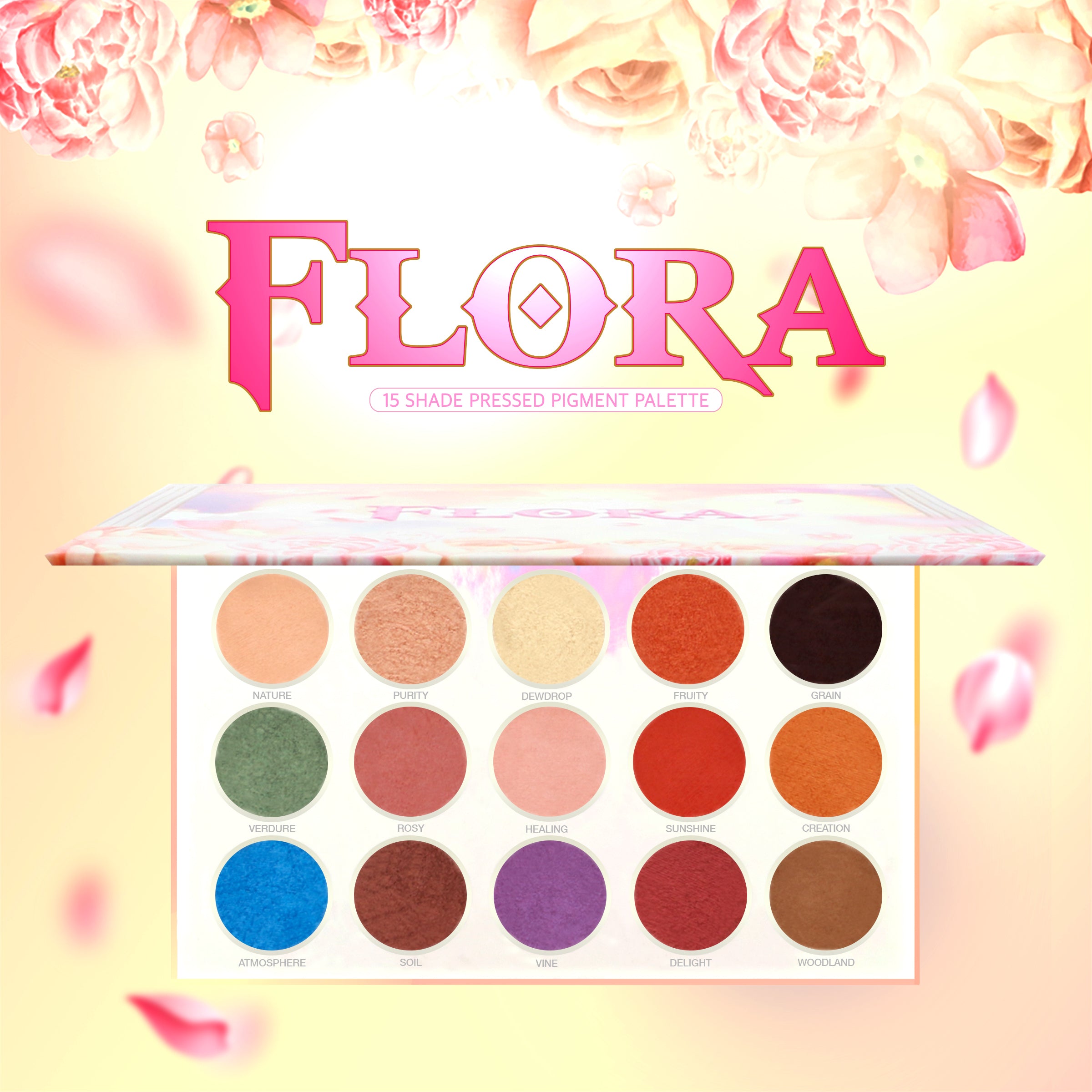 Flora Pressed Pigment Palette